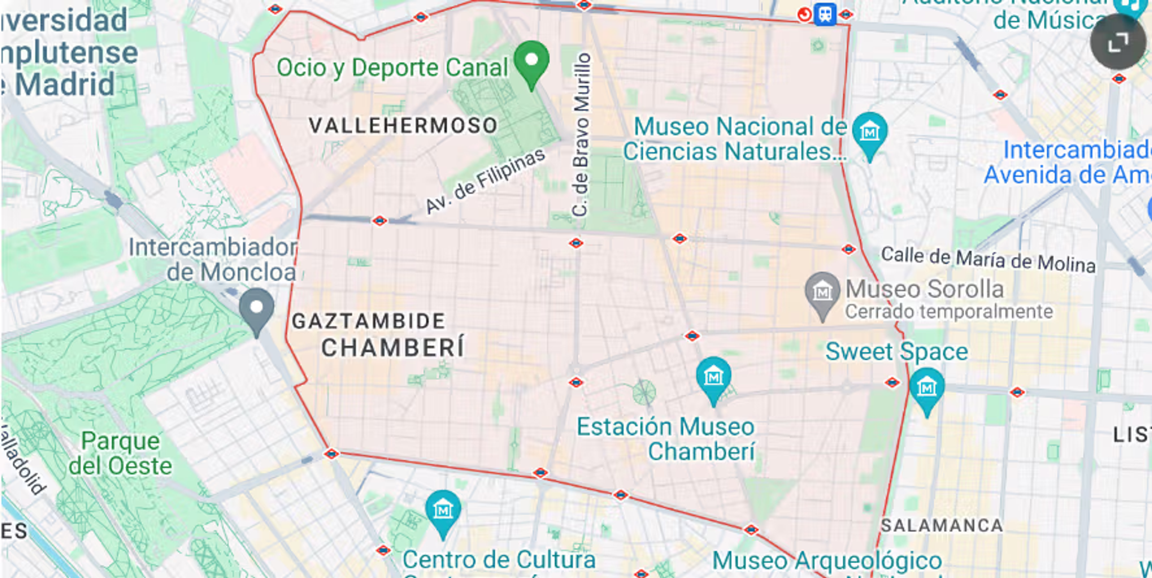 Google maps screenshot