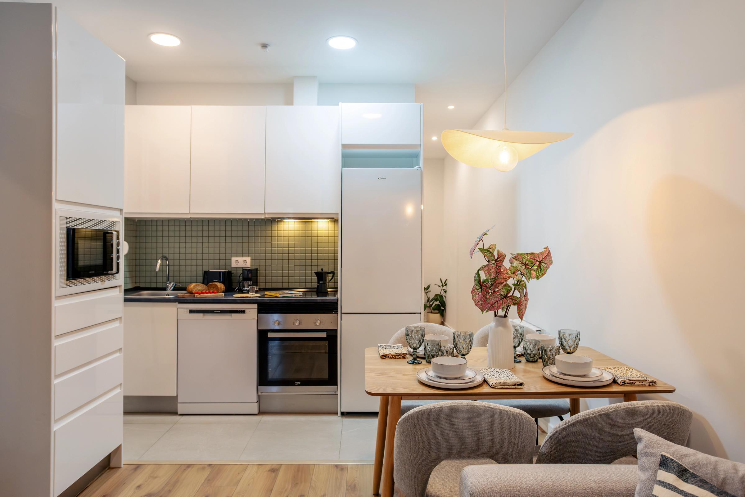 NESTIC - BRACARA - Living room furnished apartment with services