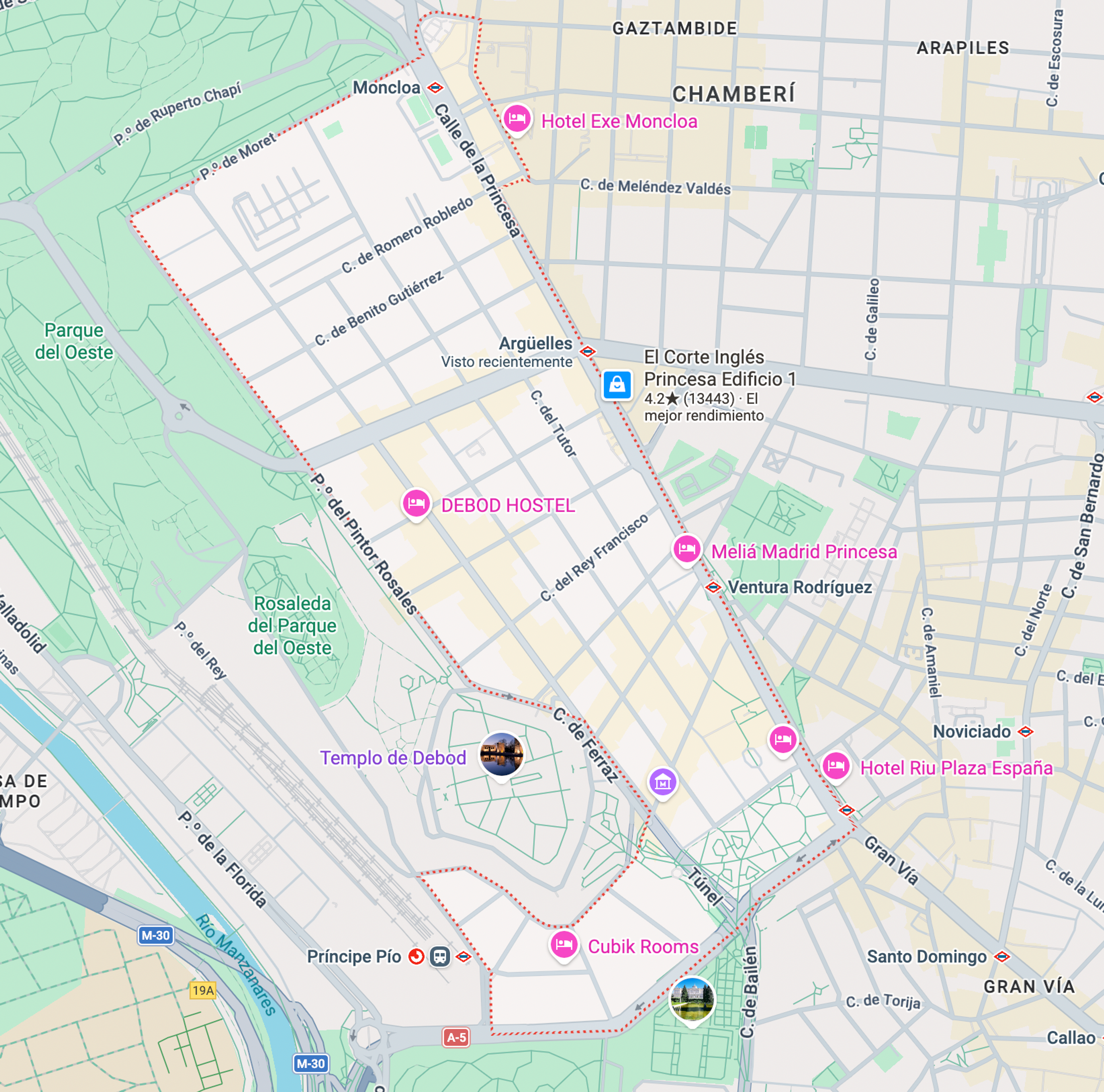 Captura Google maps