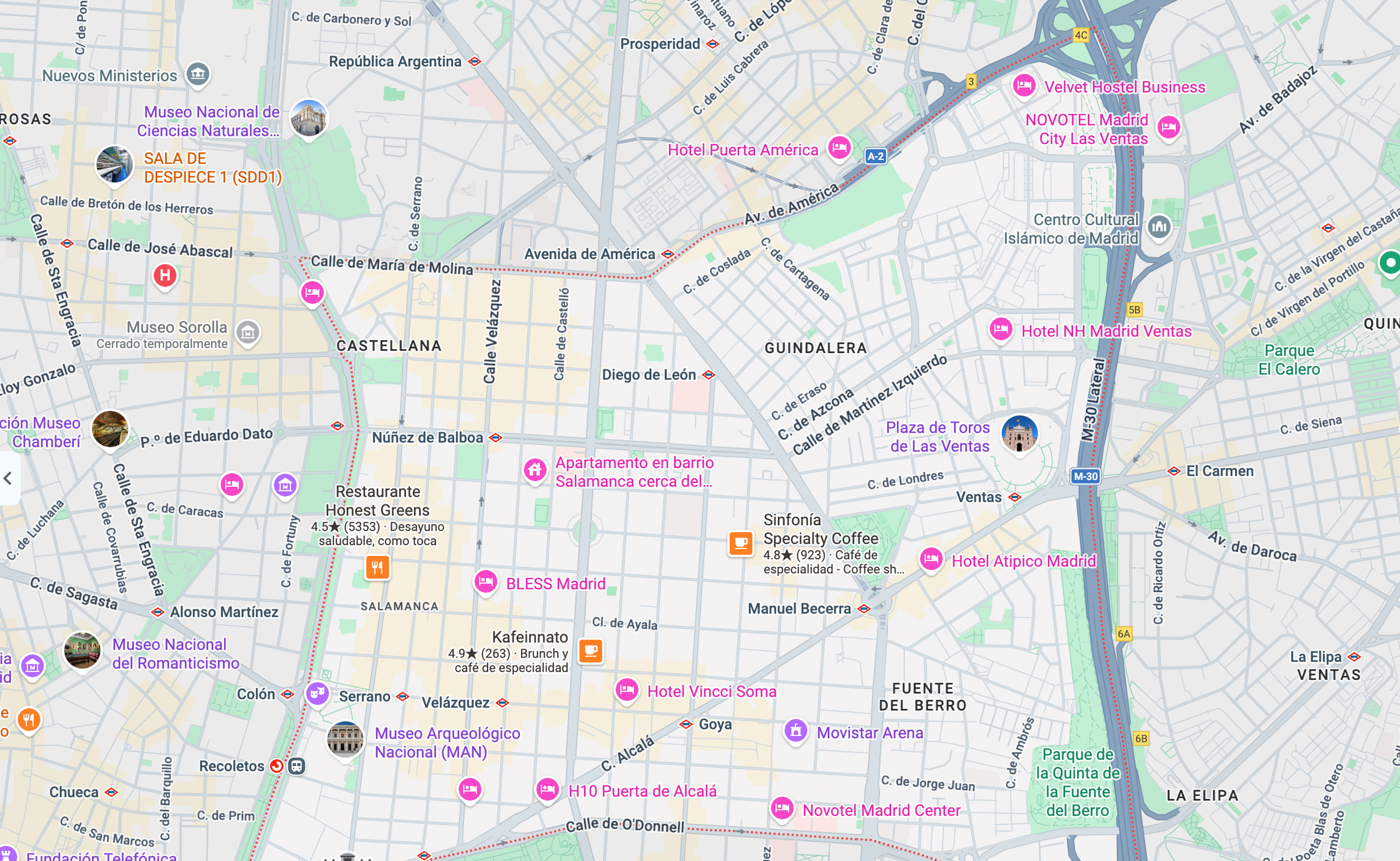 Google maps screenshot