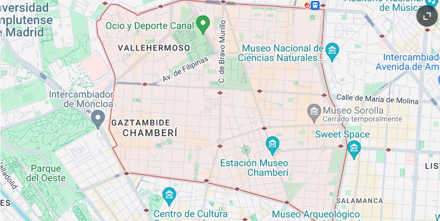 Google maps screenshot