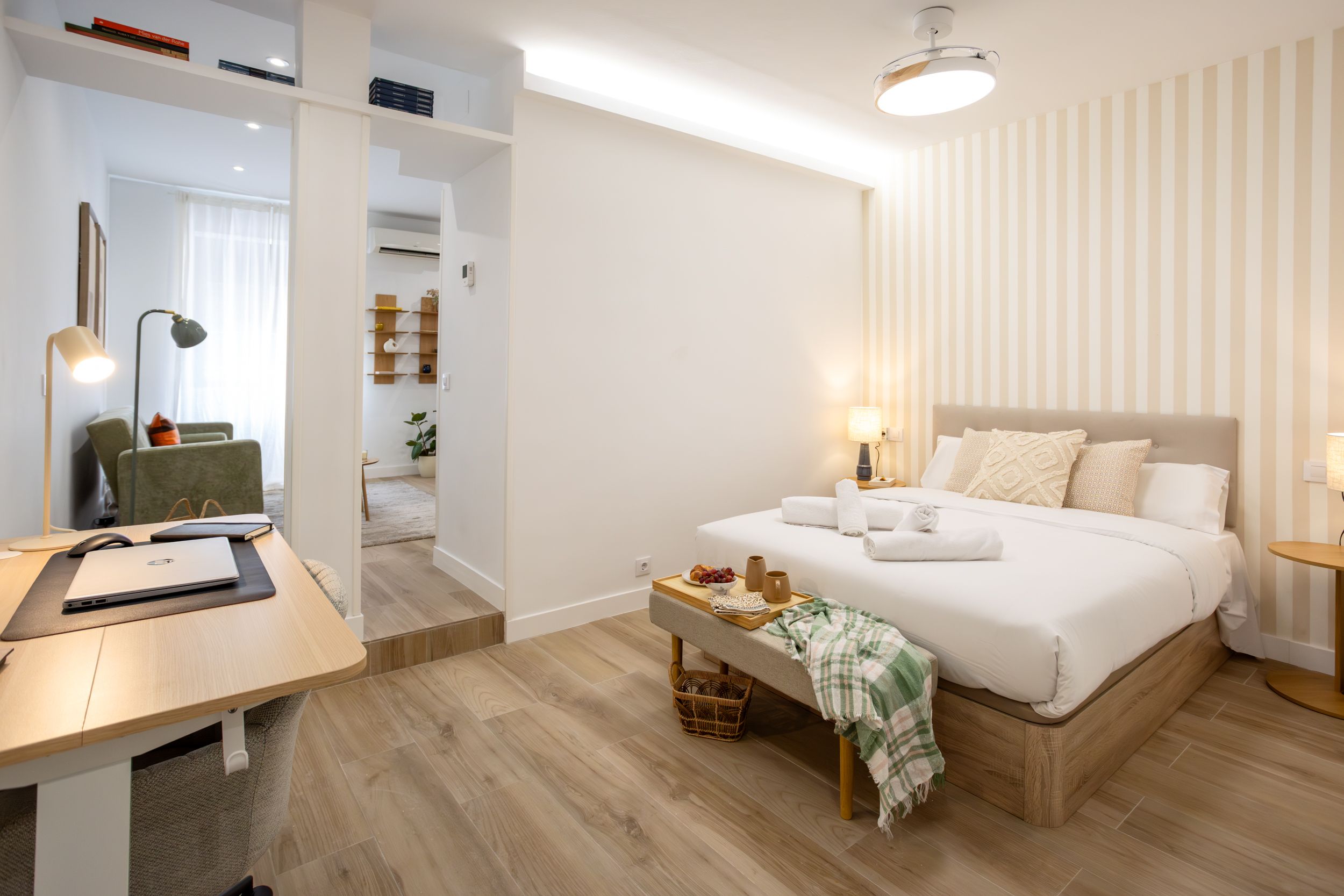 NESTIC - BARCINO - Dormitorio apartamento amueblado con servicios