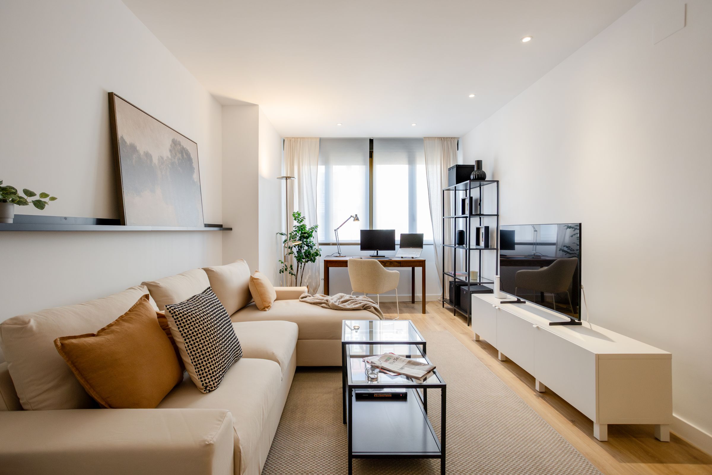 NESTIC - AURIA - Living room furnished apartment with services