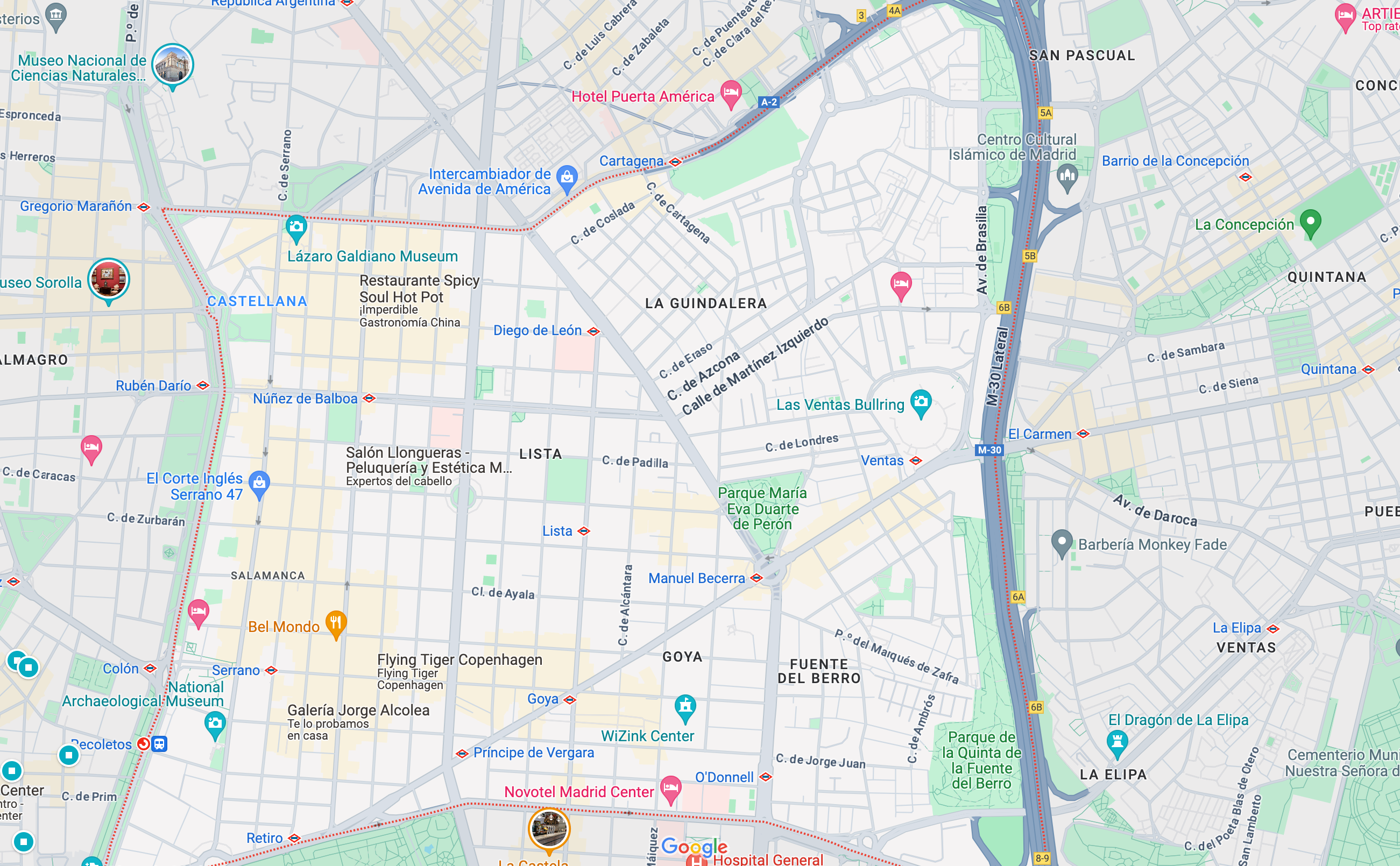 Screenshot google maps