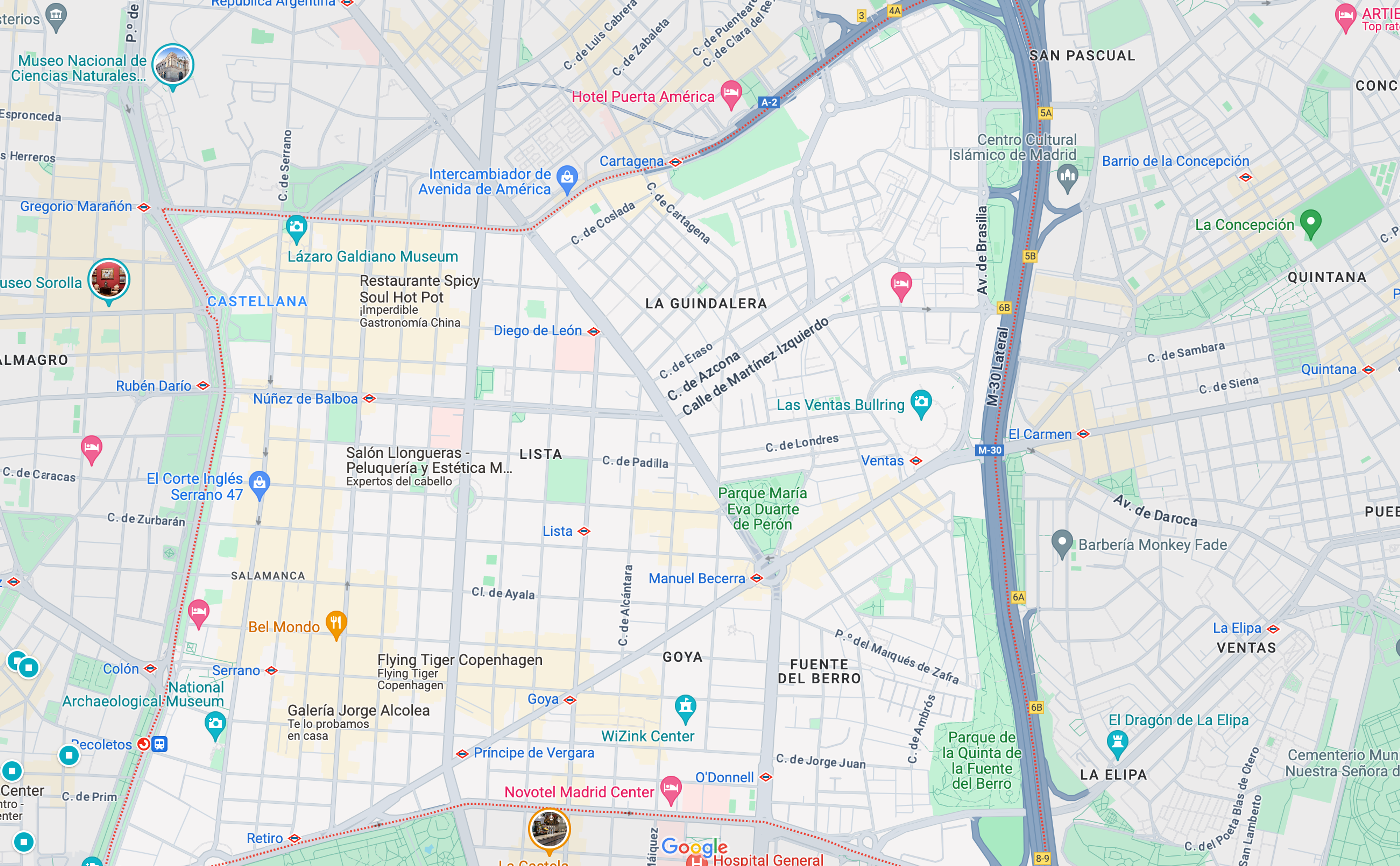NESTIC - Screenshot google maps SALAMANCA