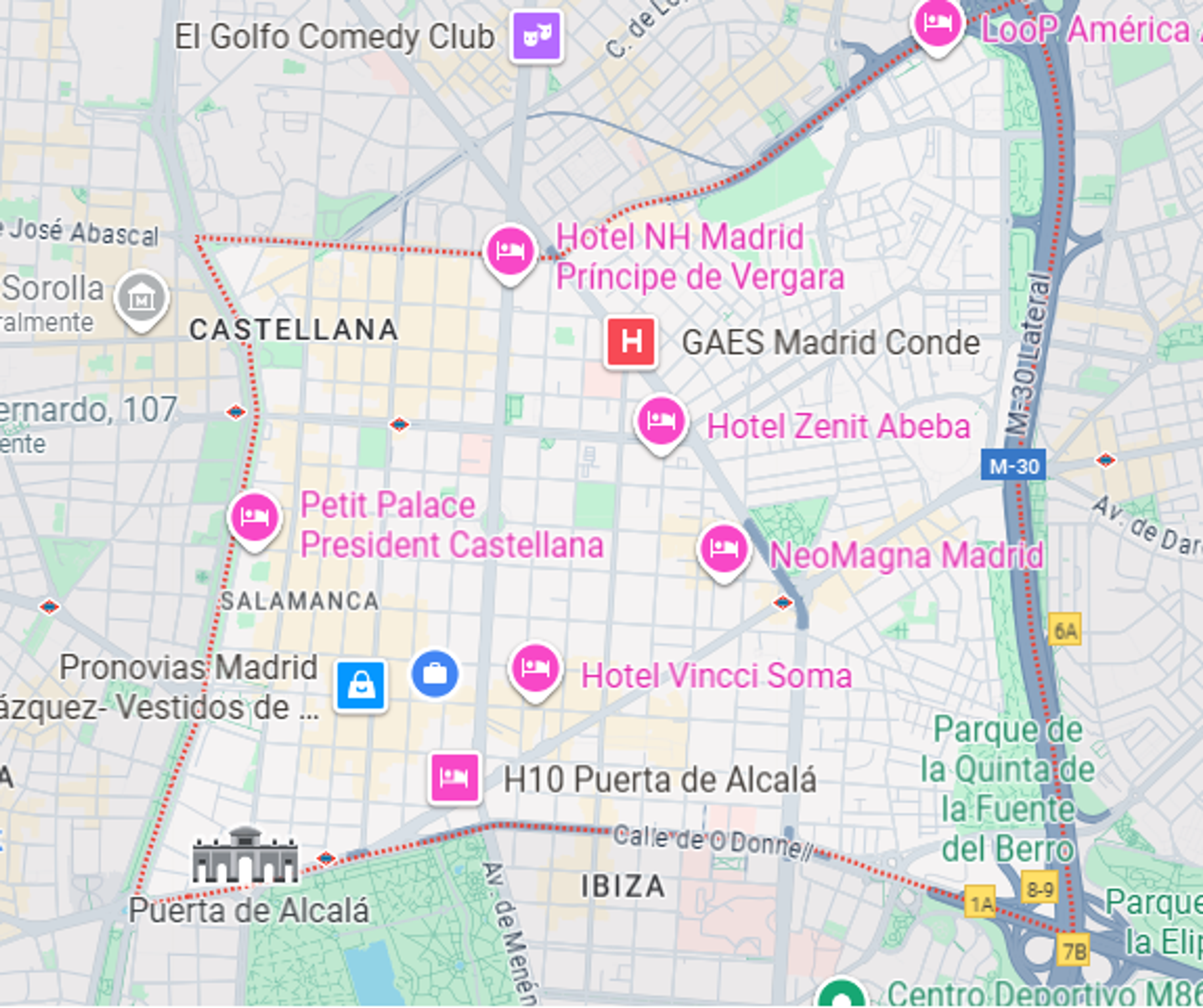 Google maps screenshot
