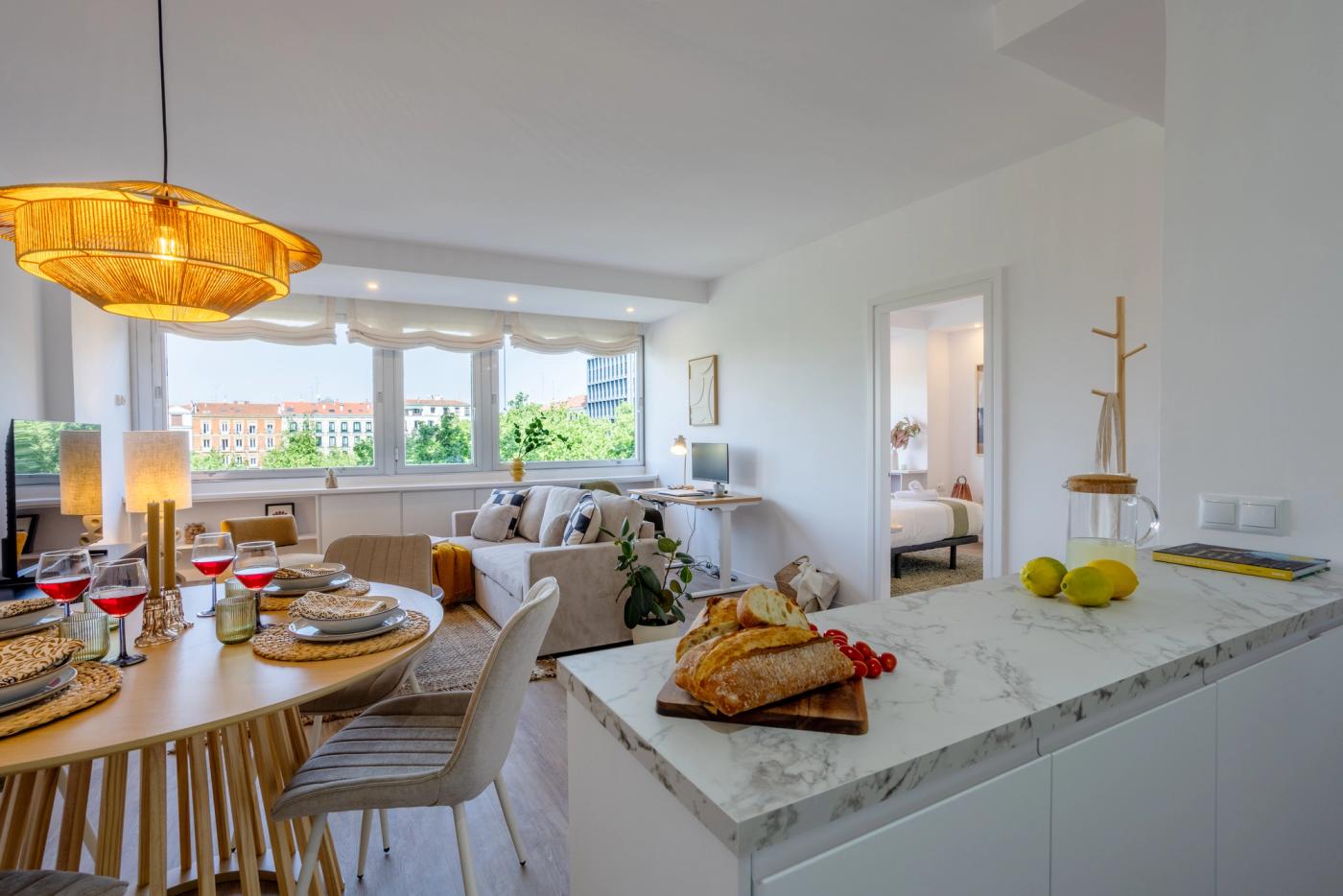 NESTIC - HERVÍAS - Living room Furnished apartment with services