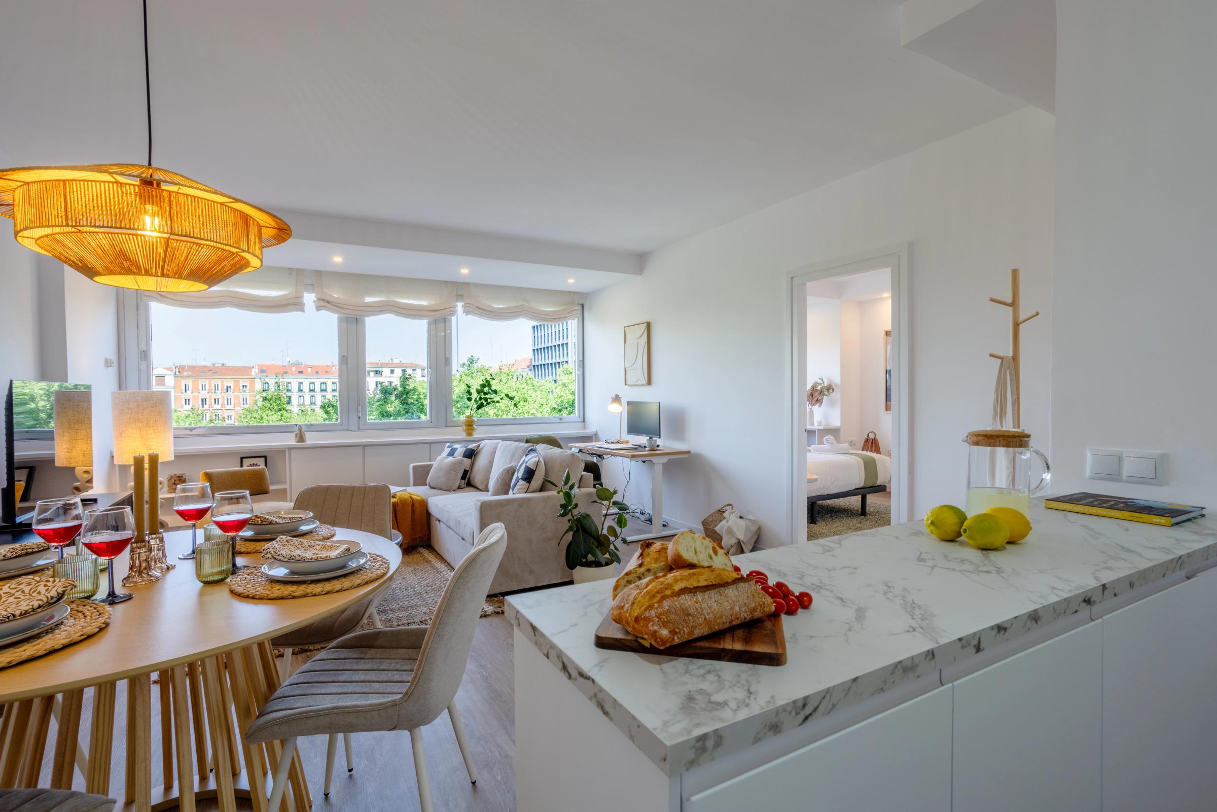 NESTIC - HERVÍAS - Salón Apartamento amueblado con servicios