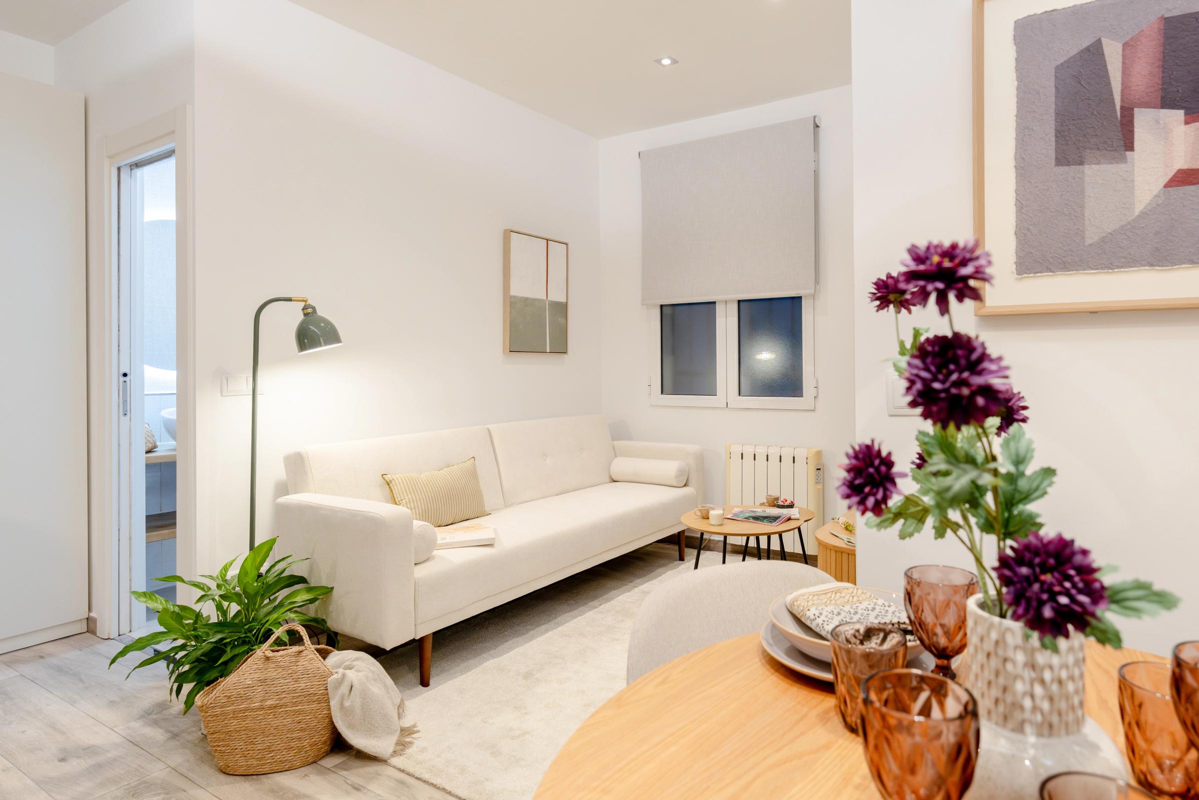 NESTIC - PONTONES - Living room furnished apartment with services