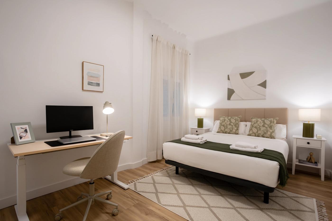 NESTIC - MERELLE - Dormitorio 2 Apartamento amueblado con servicios
