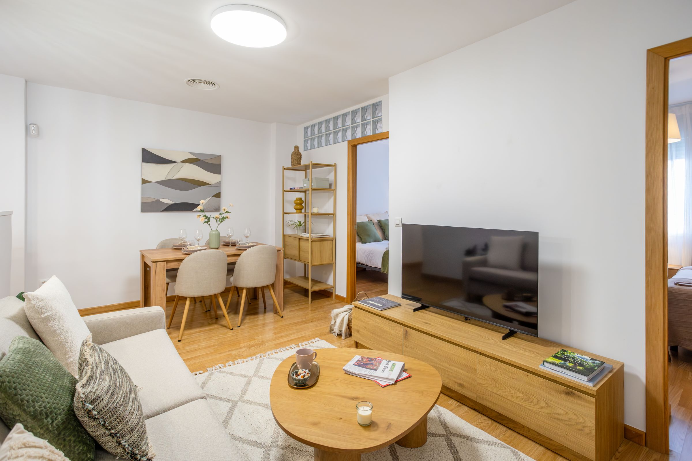 NESTIC - MERLO - Living room Furnished apartment with services