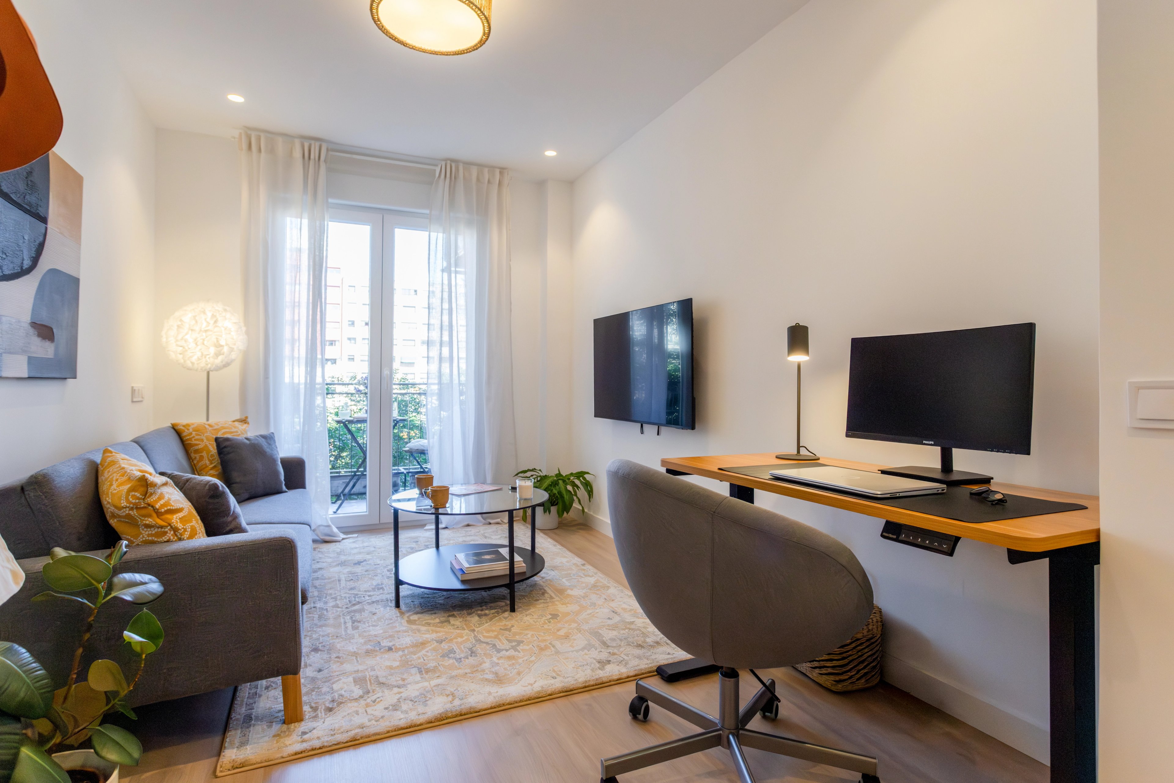 NESTIC - TINEO - Living room Furnished apartment with services