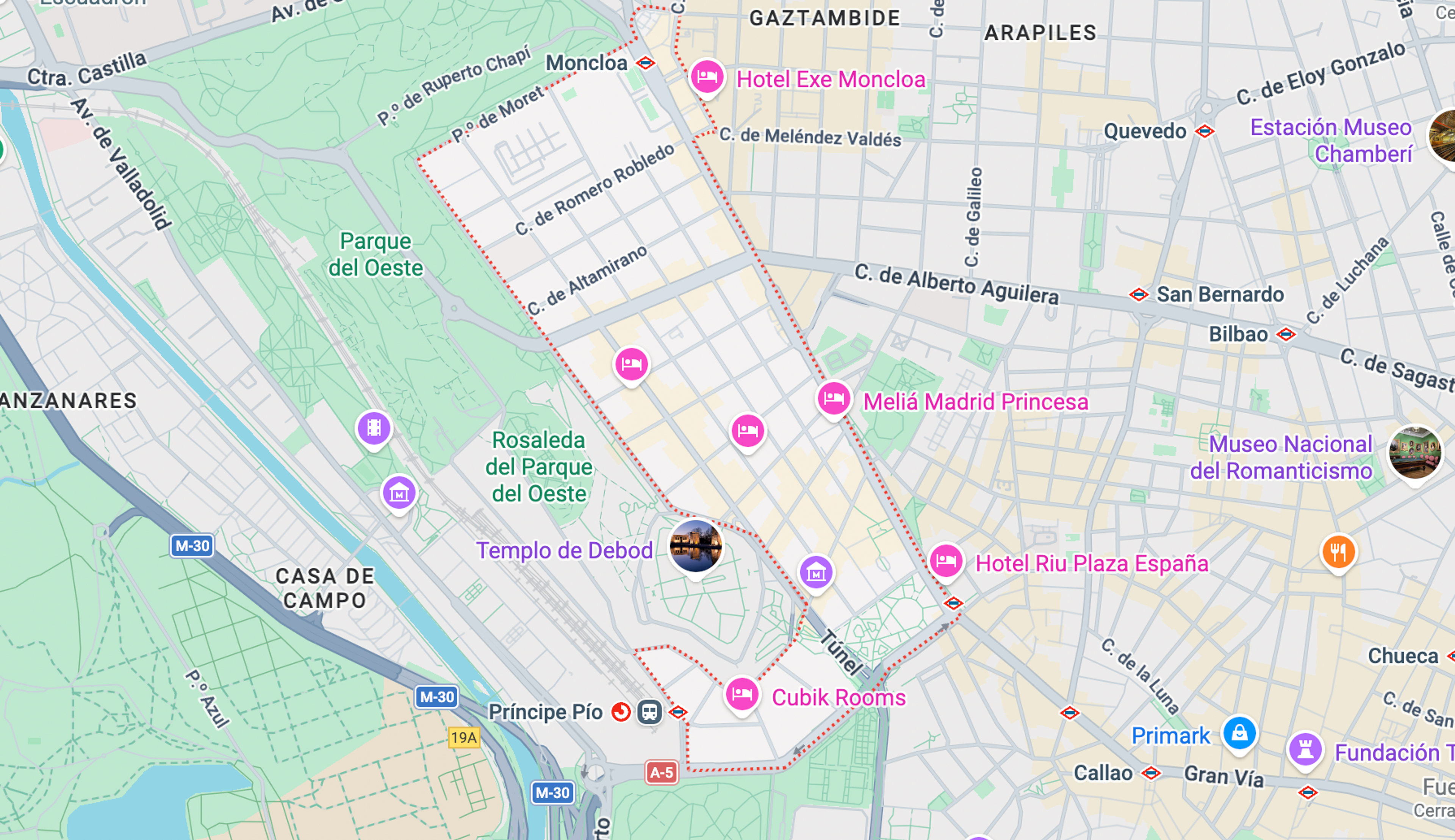Captura Google maps