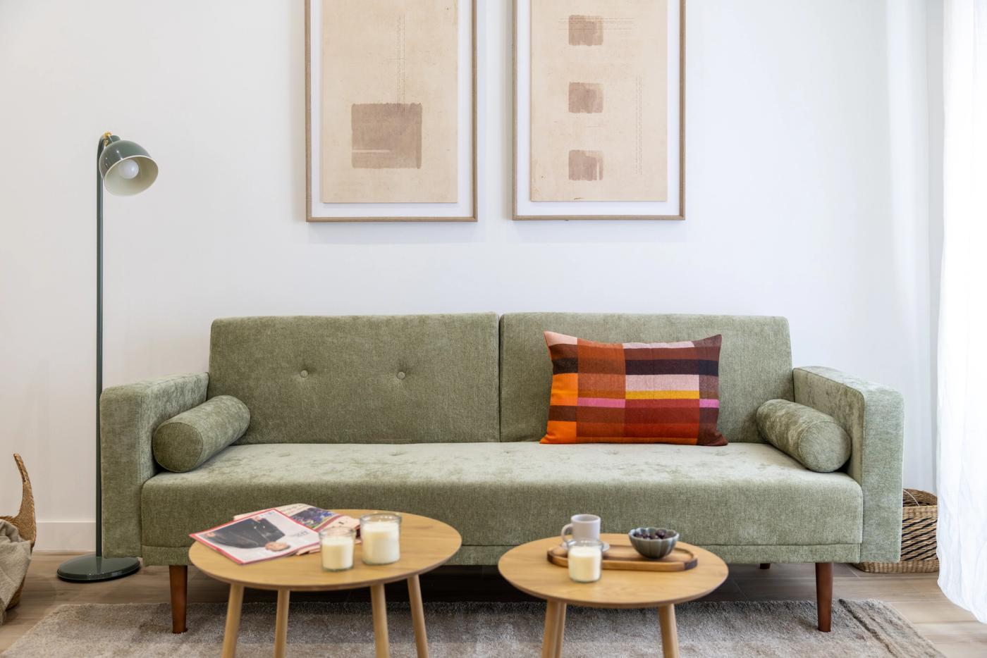 NESTIC - BARCINO - Living room furnished apartment with services