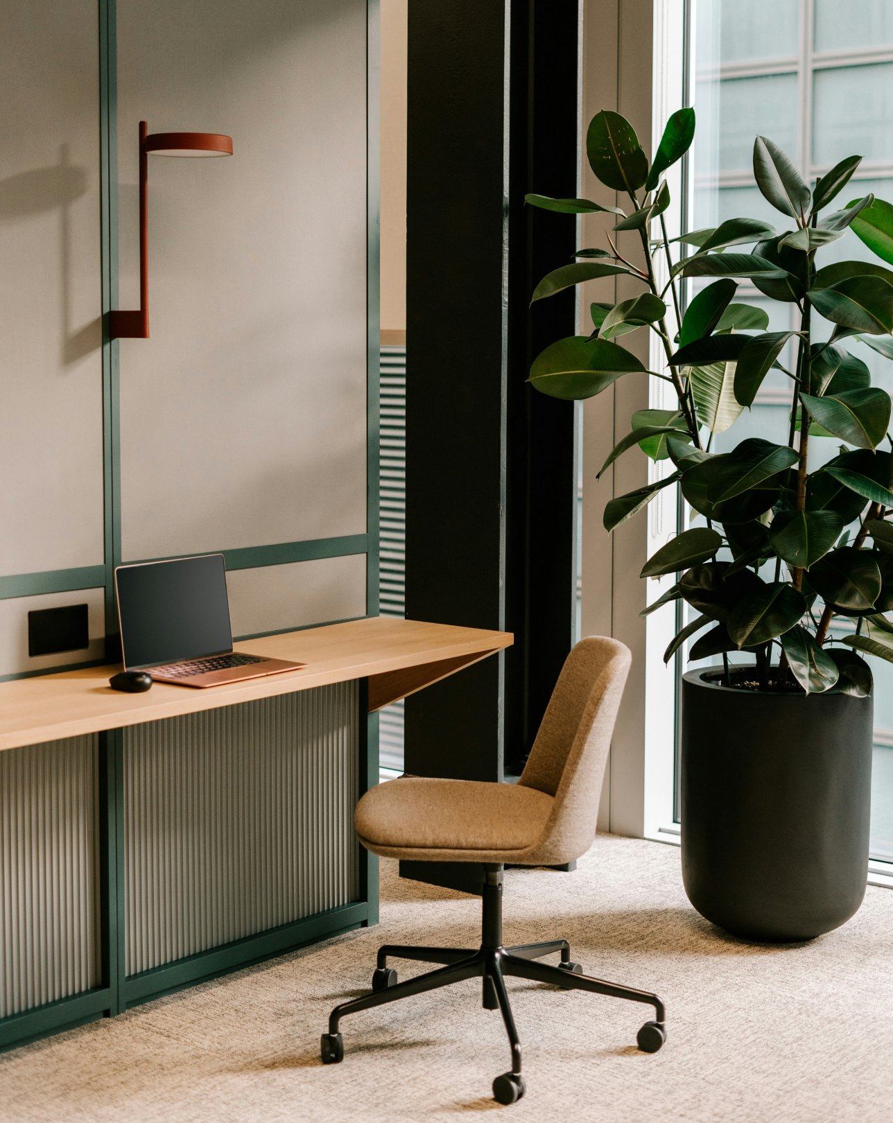 Common space with natural light and modern