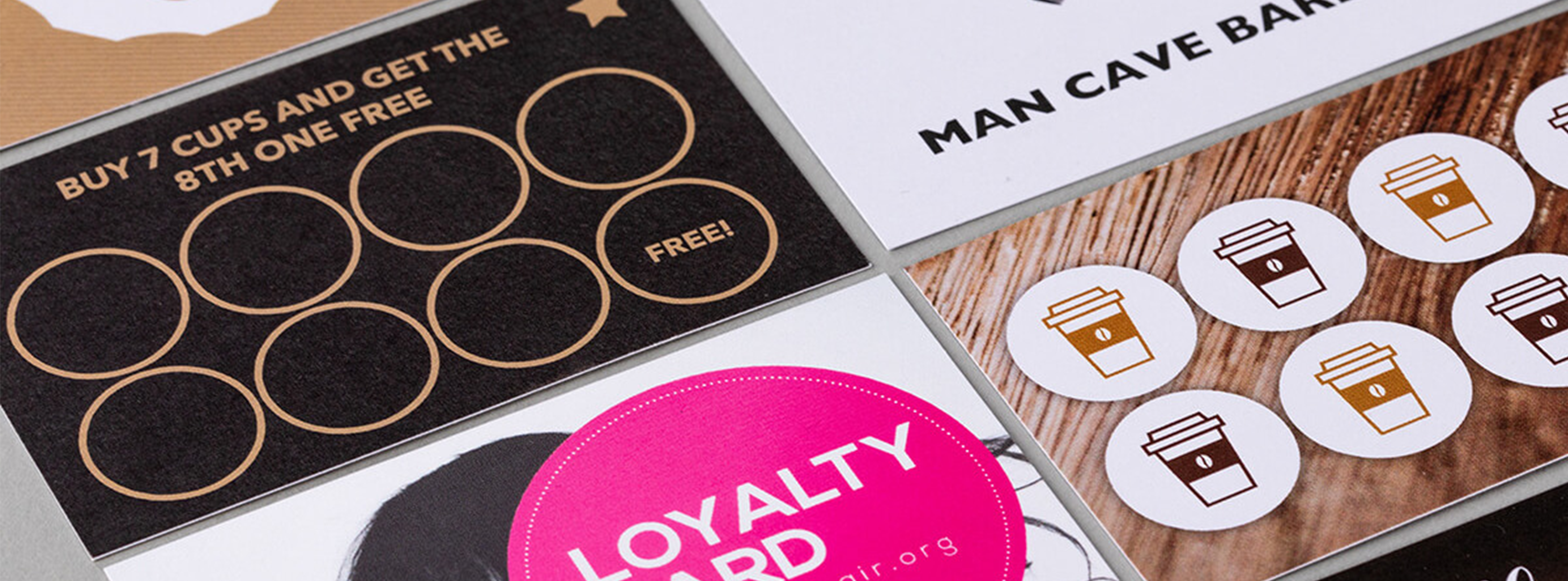 An image showing a variety of paper loyalty cards