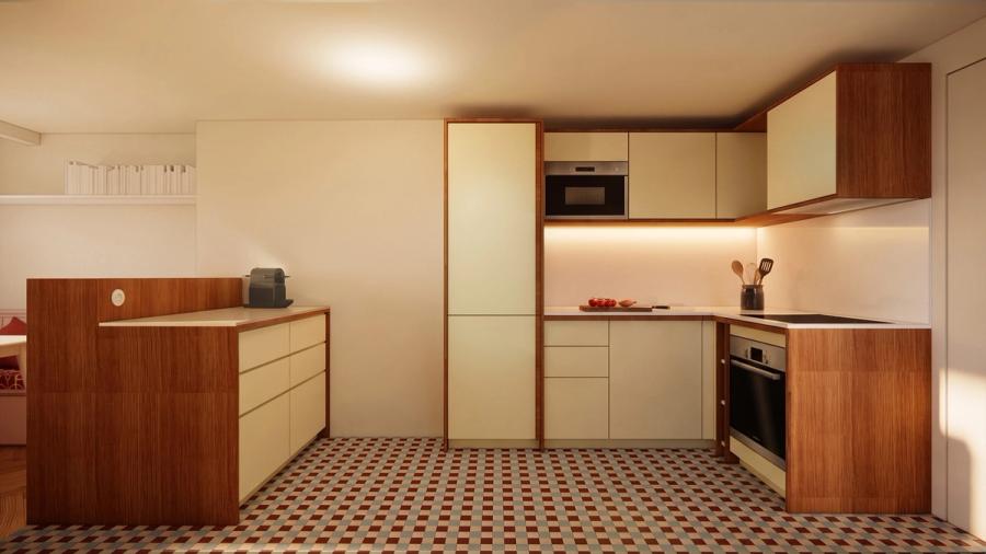 Perspective de la cuisine