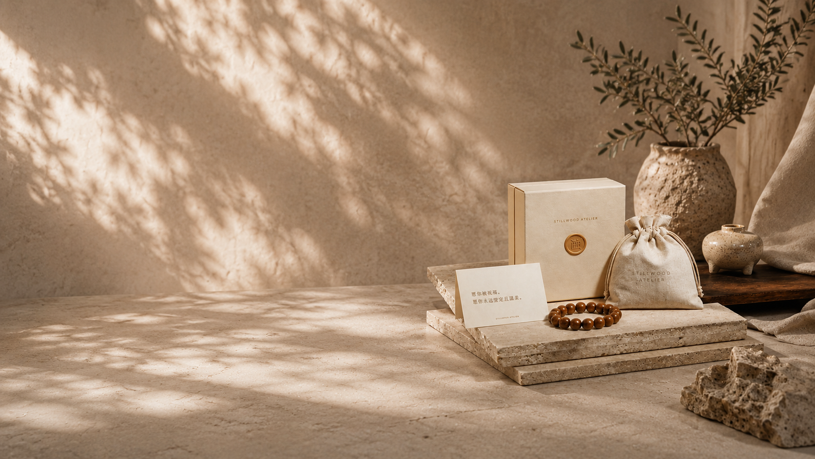 Stillwood Atelier gift setting with considered pieces for meaningful gifting.