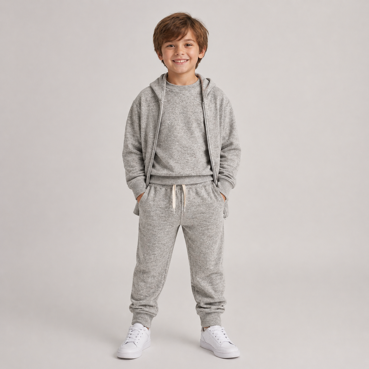 Conjunto Casual Gris Completo