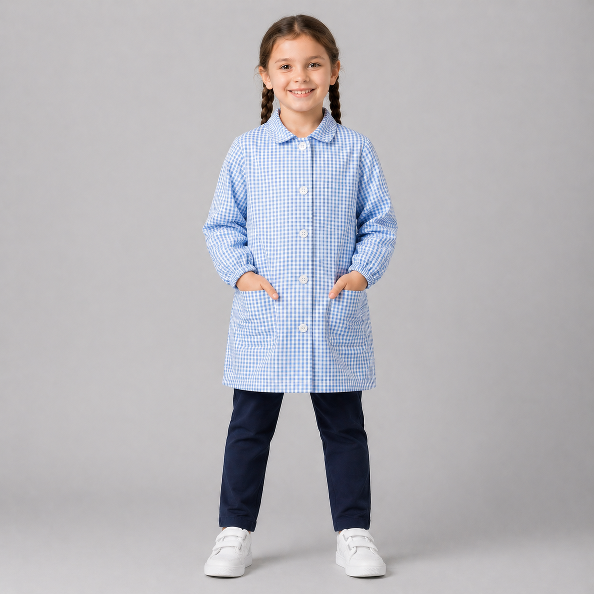 Bata Vichy Azul Celeste