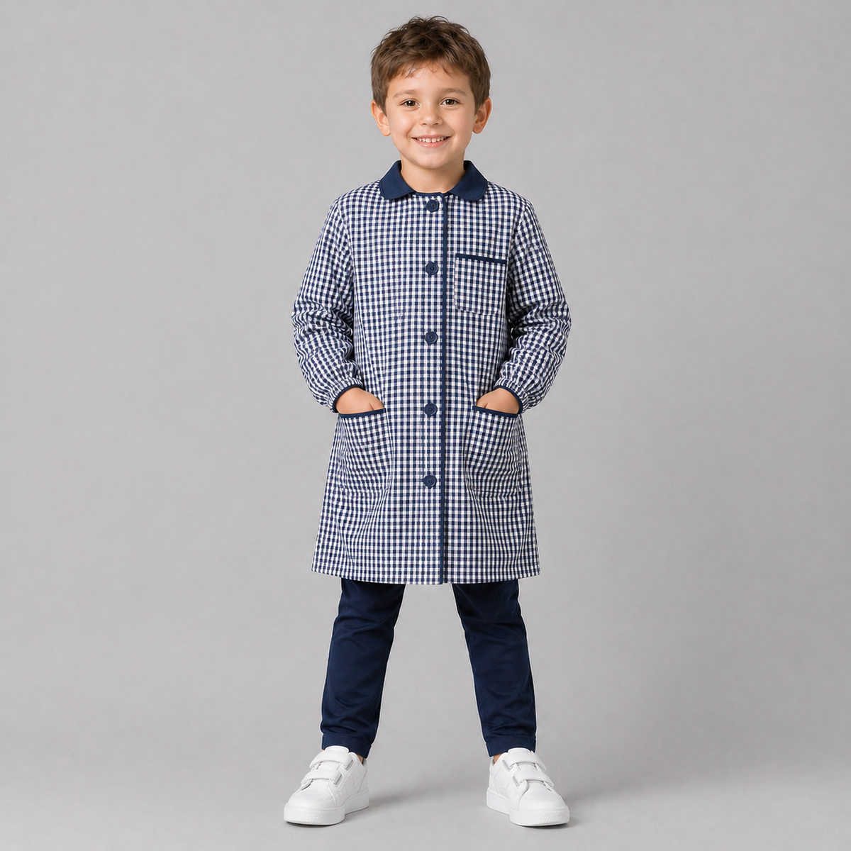 Bata Vichy Azul Marino