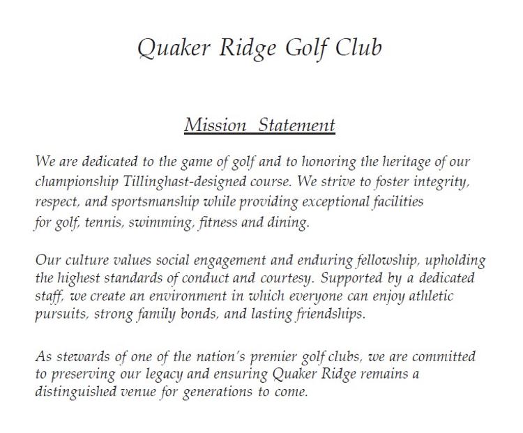 Quaker Ridge Gold Course Logo Quaker Ridge