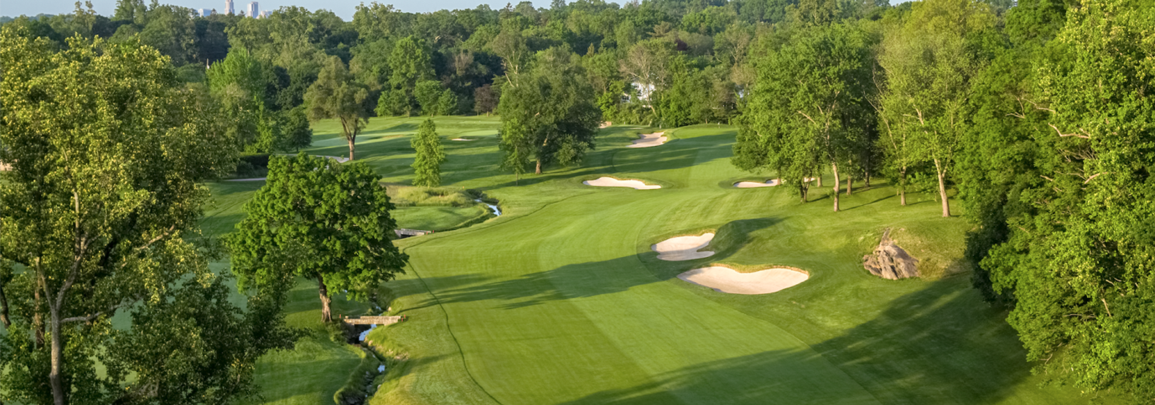 aerial course shot