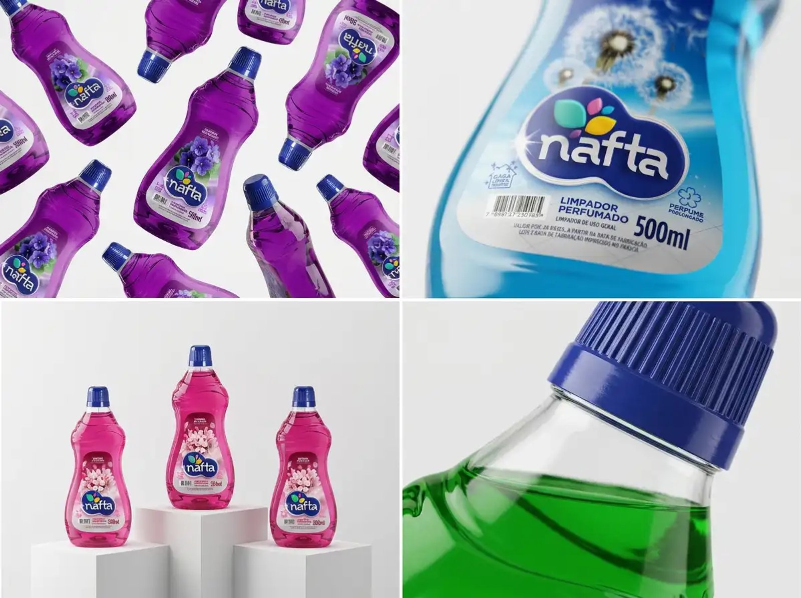 Design de Rótulos para Linha de Produtos de Limpeza — Nafta Brasil