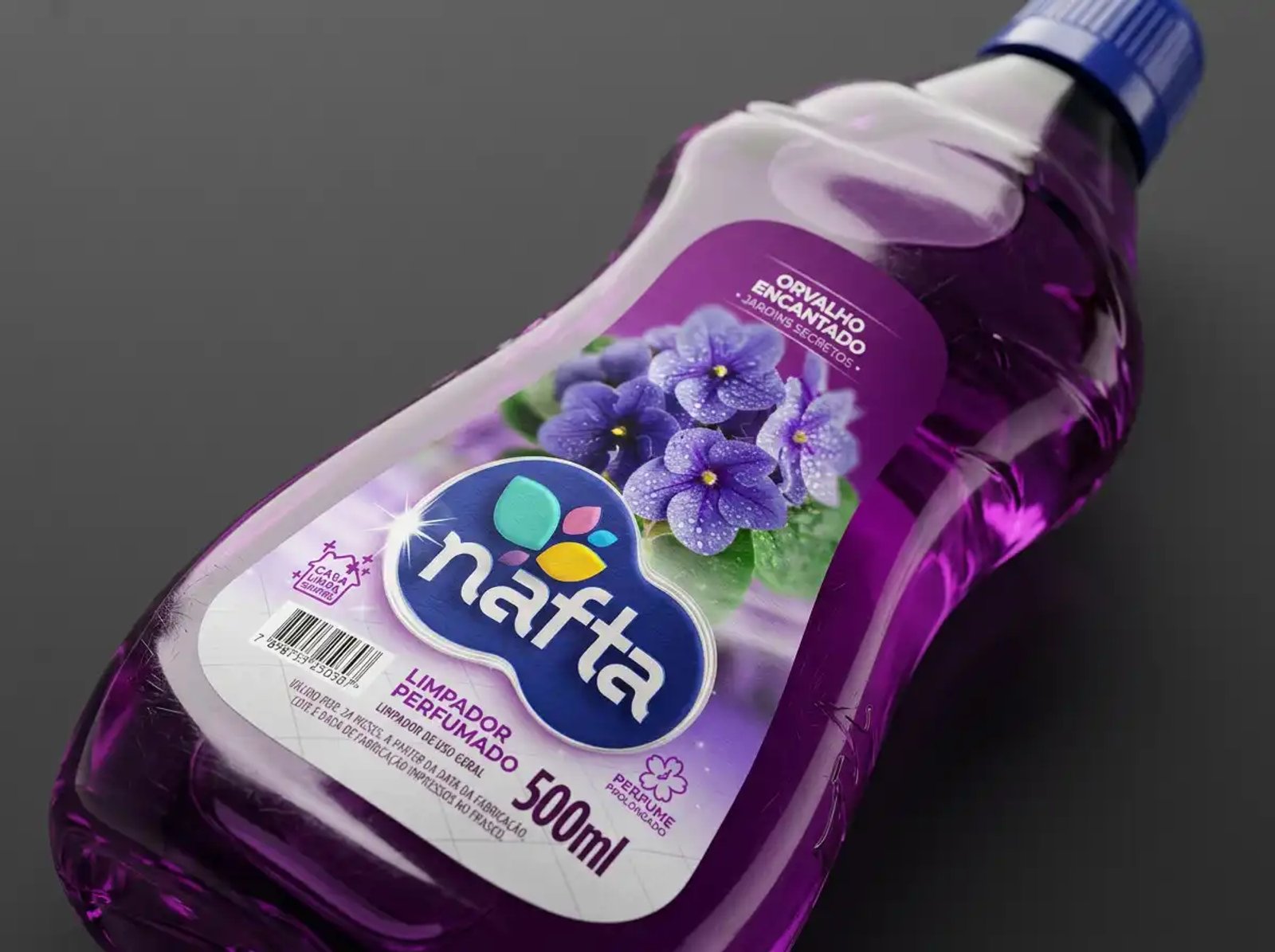 Design de Rótulos para Linha de Produtos de Limpeza — Nafta Brasil