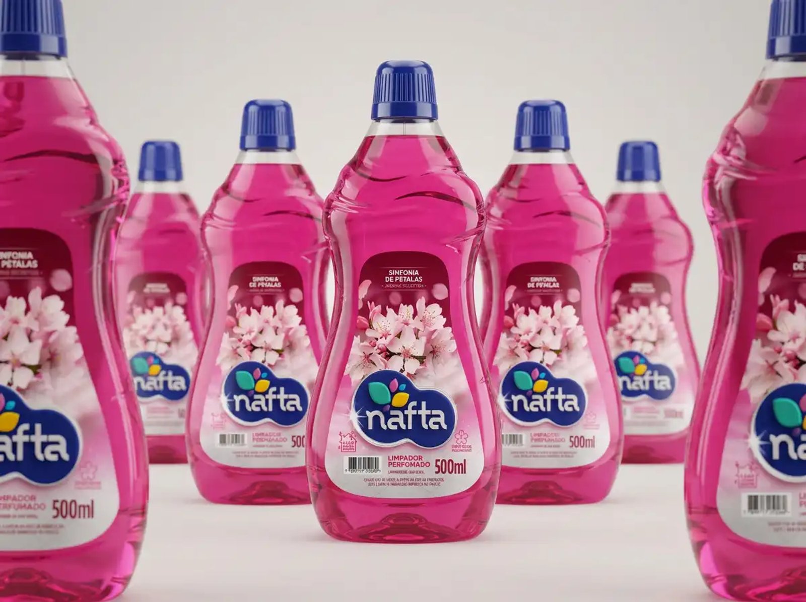 Design de Rótulos para Linha de Produtos de Limpeza — Nafta Brasil