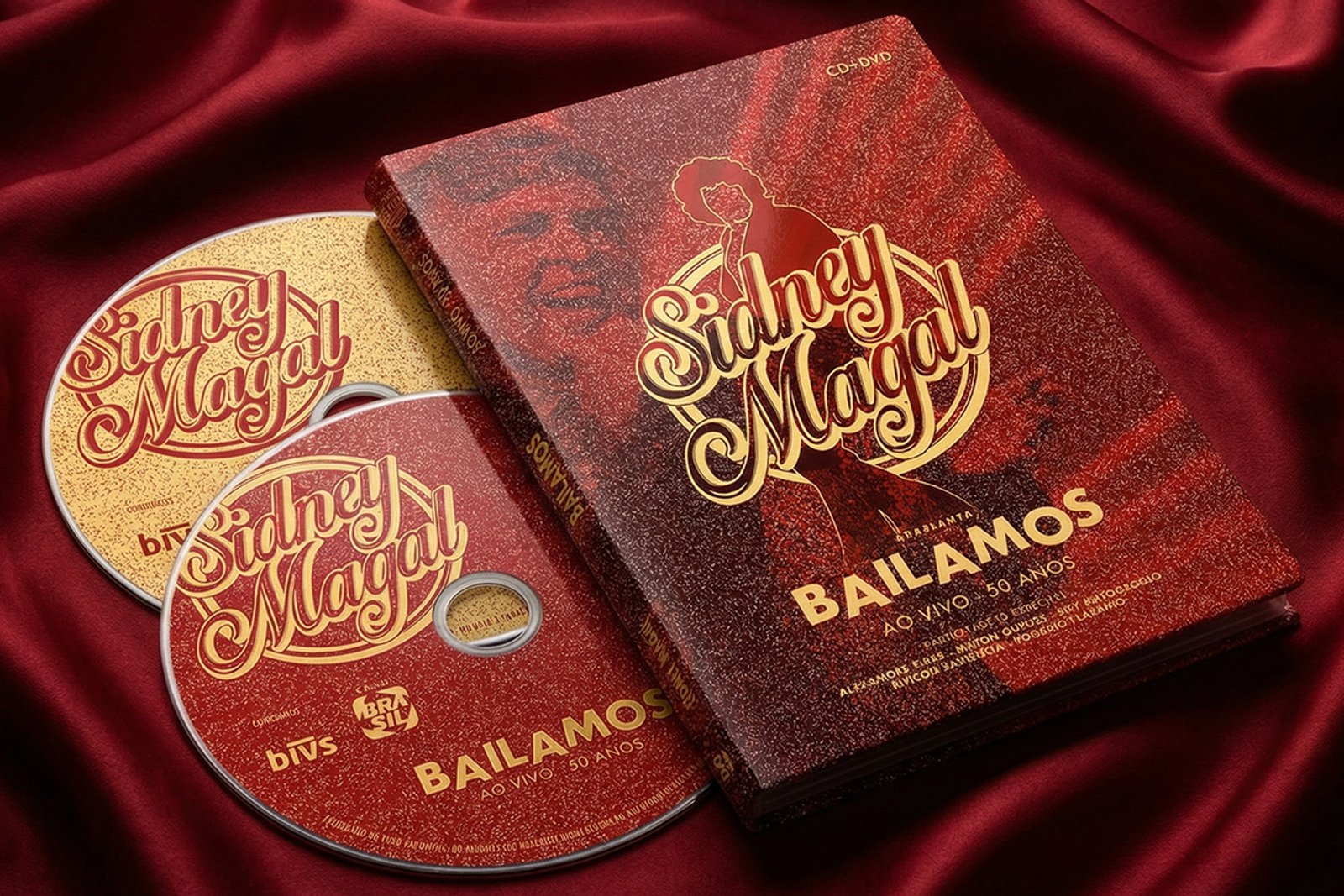 CD+DVD Bailamos Ao vivo - 50 anos de carreira — Sidney Magal