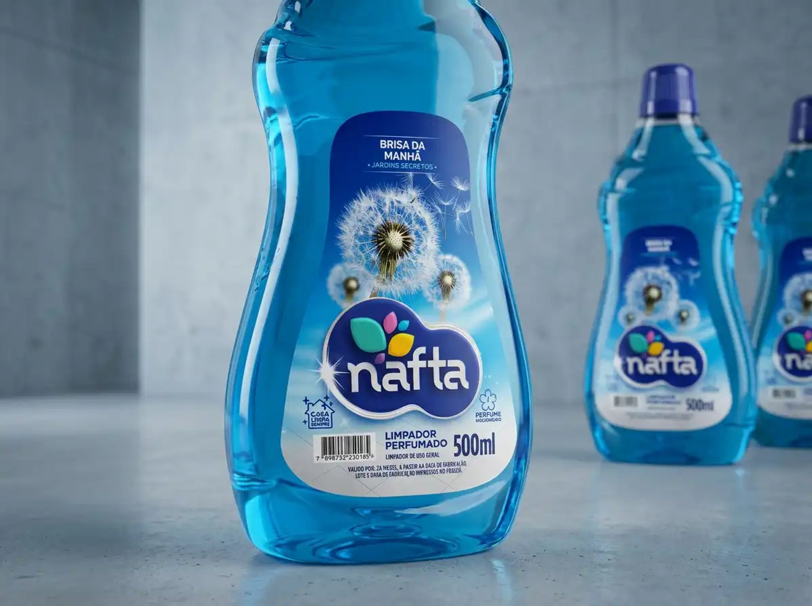 Design de Rótulos para Linha de Produtos de Limpeza — Nafta Brasil