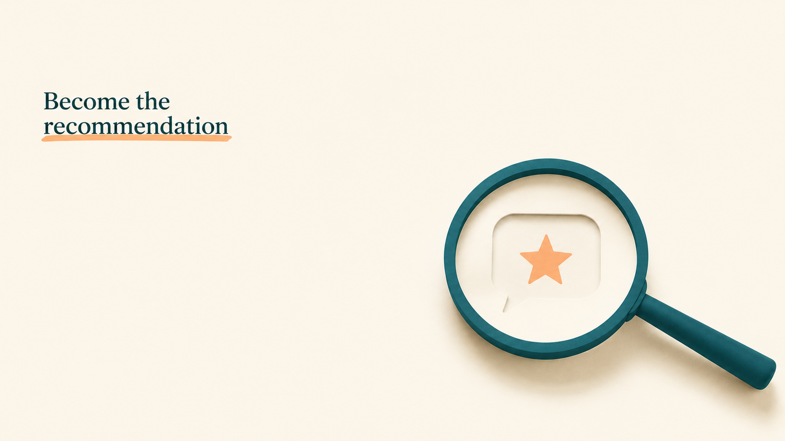 GEO is the new contest for visibility: not ranking on a search results page, but becoming the brand AI assistants recommend in the answer. Minimal thumbnail showing a magnifying glass highlighting a recommended answer, representing generative engine optimisation and how AI search chooses which brands to mention.