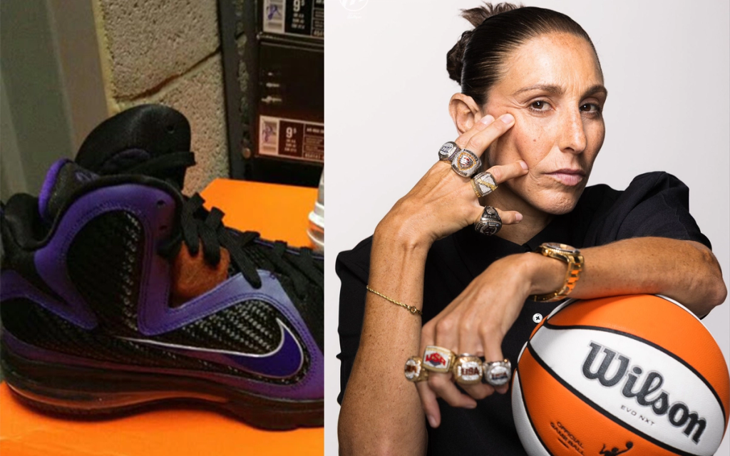 Diana Taurasi's Nike LeBron 9 PE player exclusive basketball shoe