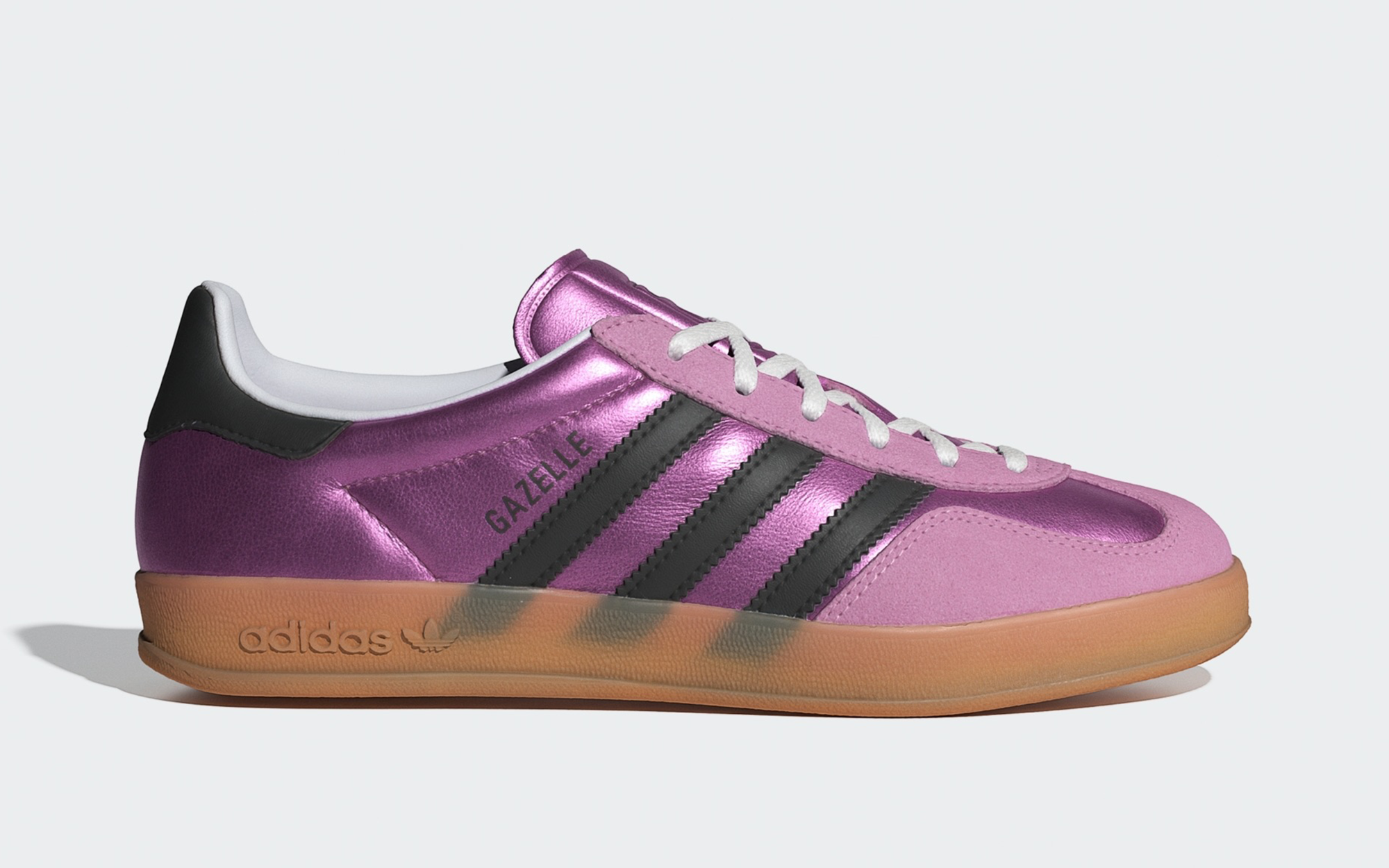 Adidas Applies Shiny 'Bliss Lilac' Uppers to the Gazelle Indoor in