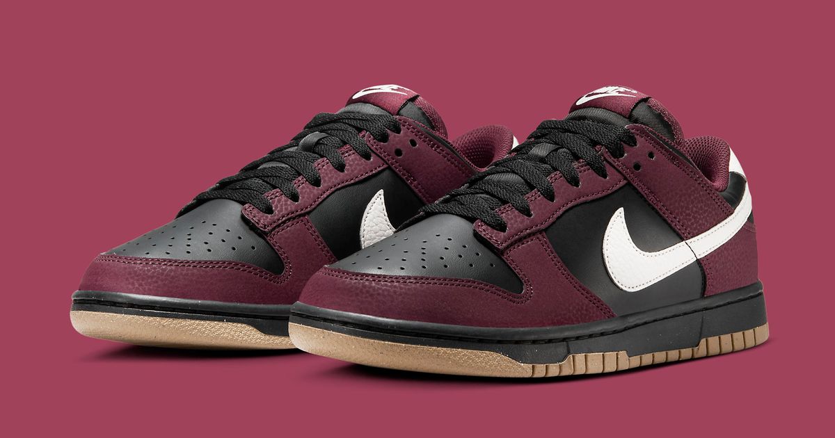 dunk low burgundy