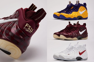 Three college football-inspired Nike Air Foamposite Pro releases.