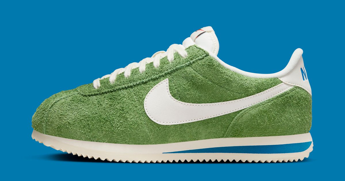 The Nike Cortez Comes Up in Shaggy Green Suede | House of Heat°