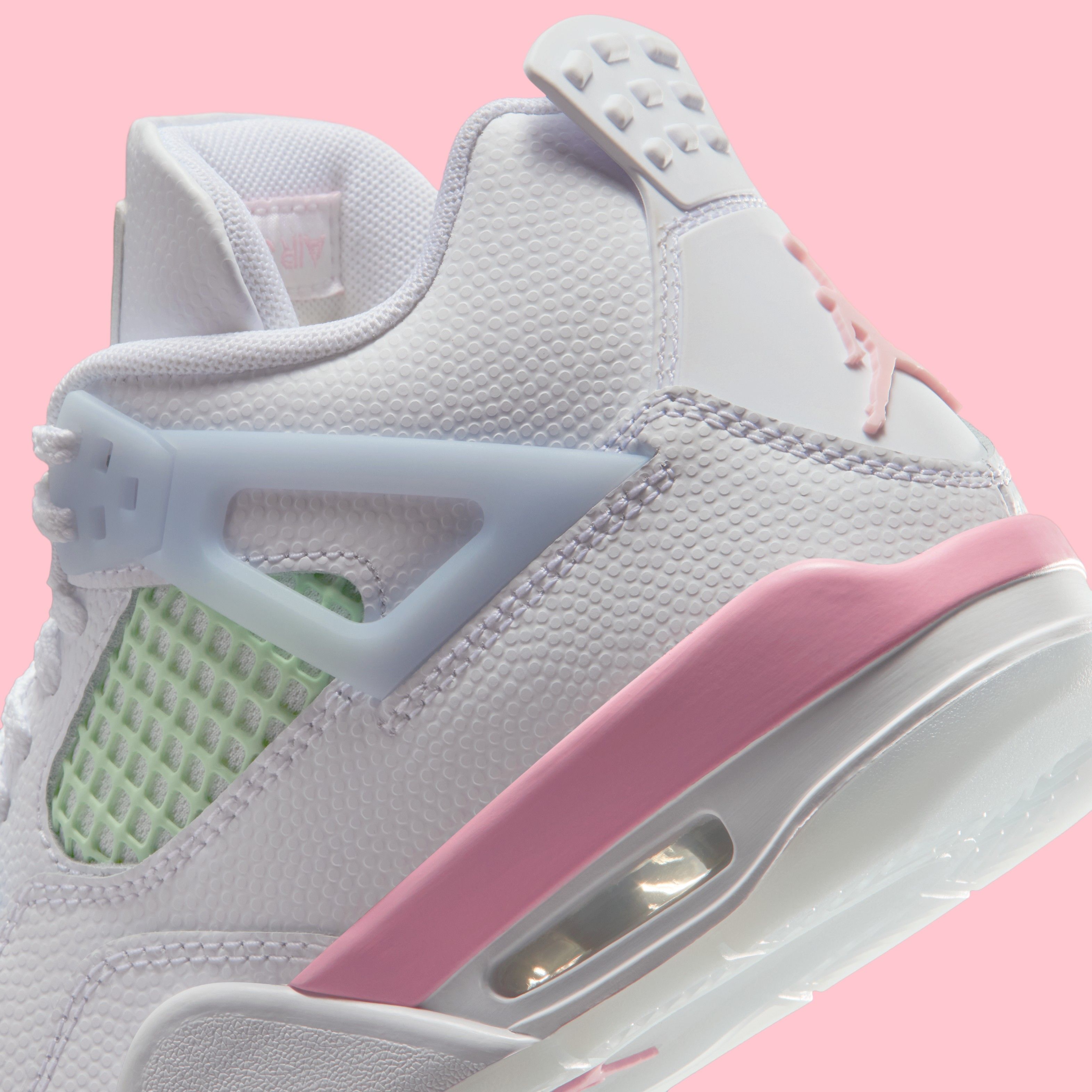 retro 4 pink and green