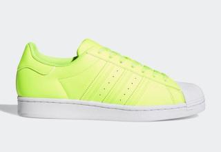 Electric Yellow” adidas Superstar Available Now | House of Heat°