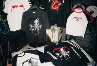 Graphic t-shirts by adidas Originals for Metallica's Life Burns Faster Las Vegas Residency.