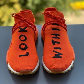 adidas hombre x Pharrell Williams NMD Hu Look Within Orange Gum 2