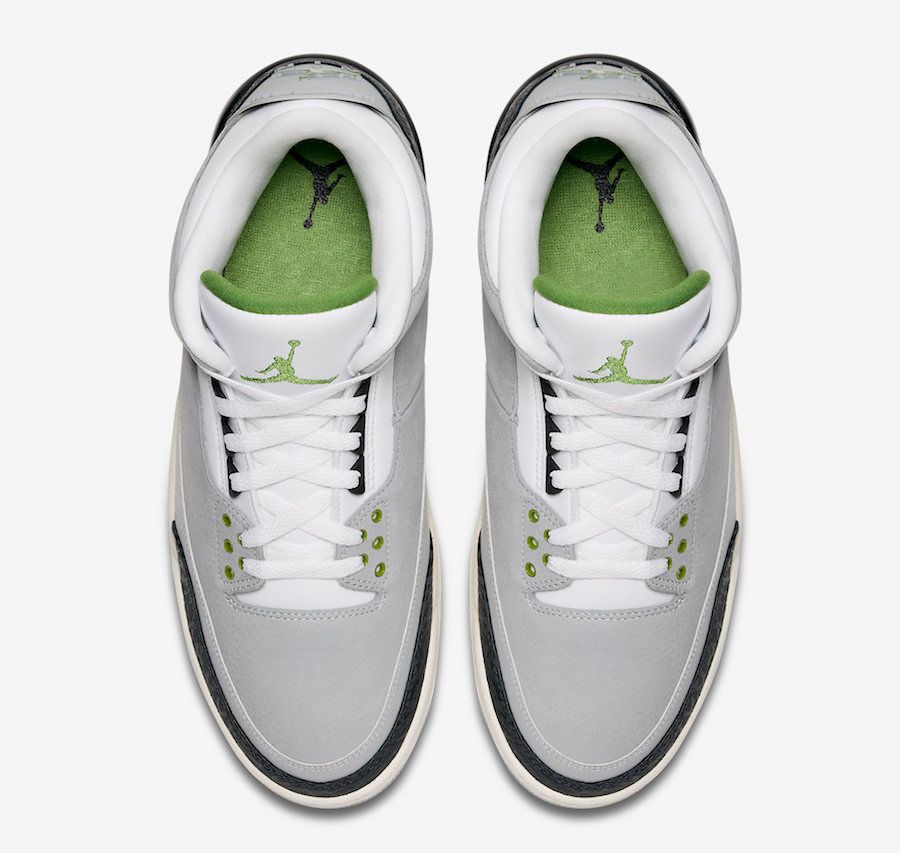 Official Look Air Jordan 3 Chlorophyll House of Heat