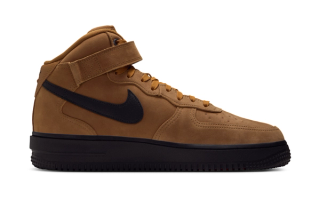 Nike Air Force 1 Mid '07 GORE-TEX Vibram "Wheat/Black" (SKU: IO1875-700).