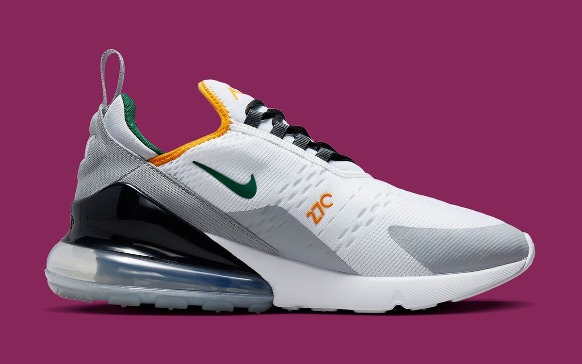 美品 NIKE AI MAX270 24cm Nike Air Max 270 AH8050-100 Men's White & Black Athletic