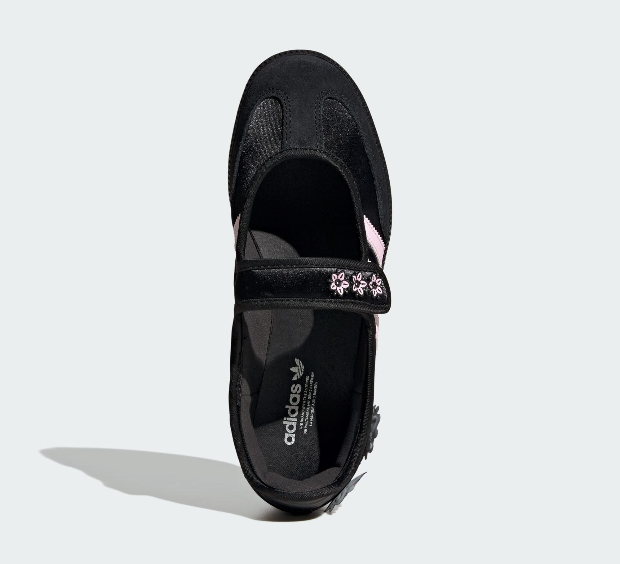 Women's adidas Samba Jane "Black/Pink" (SKU: KZ5668). Photo via adidas.