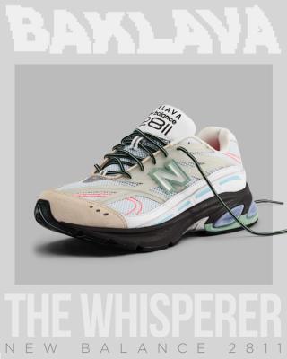 White-colored, unreleased Action Bronson x New Balance 2811 collaboration. Photo by Vernard Rule Jr. via @KicksFinder on X.