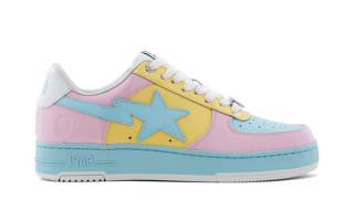 BAPE STA™ #6-3 "Sax Pink" (Patent Leather) sneaker.