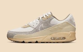 This Nike Air Max 90 PRM Features a Premium “Pale Ivory” Palette
