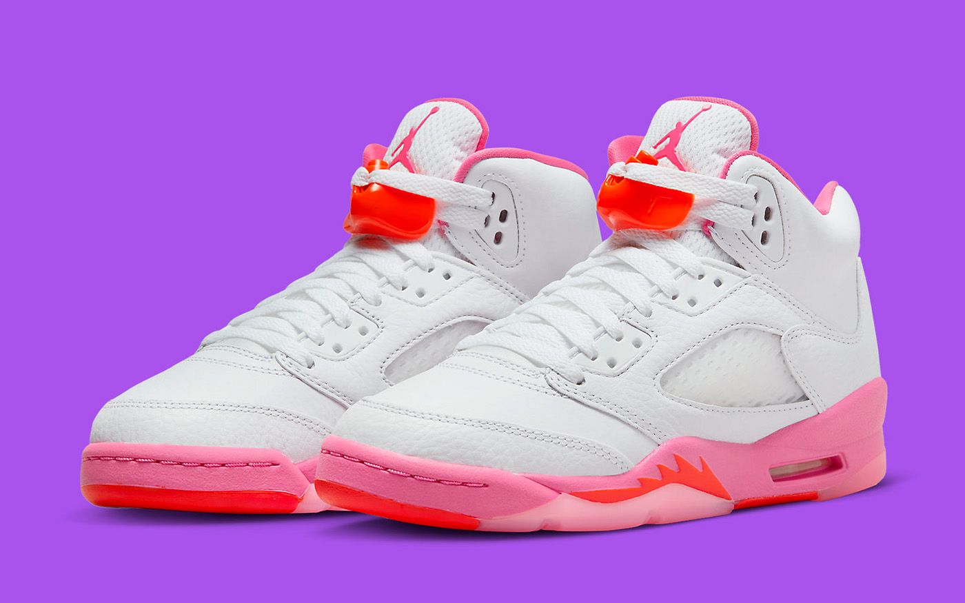 Jordan 5 hotsell white green pink